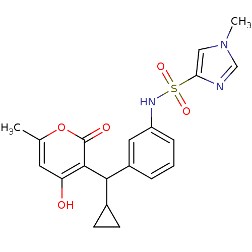 Chemical structure of BindingDB Monomer ID 1171