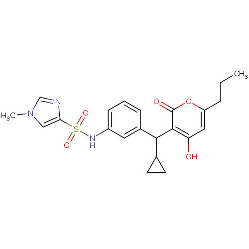 Chemical structure of BindingDB Monomer ID 1172