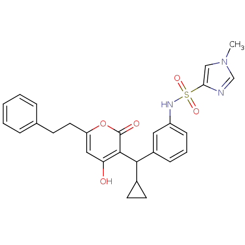 Chemical structure of BindingDB Monomer ID 1173