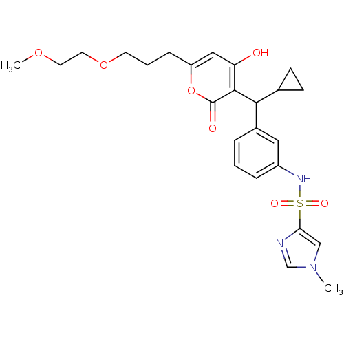 Chemical structure of BindingDB Monomer ID 1174