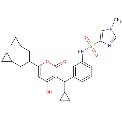 Chemical structure of BindingDB Monomer ID 1176