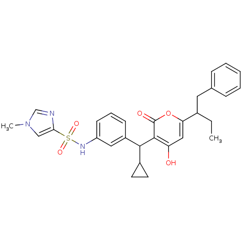 Chemical structure of BindingDB Monomer ID 1178