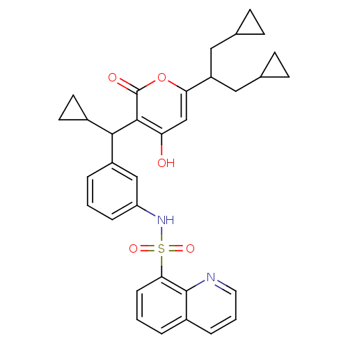 Chemical structure of BindingDB Monomer ID 1184