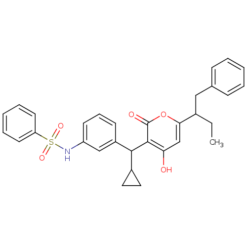 Chemical structure of BindingDB Monomer ID 1186