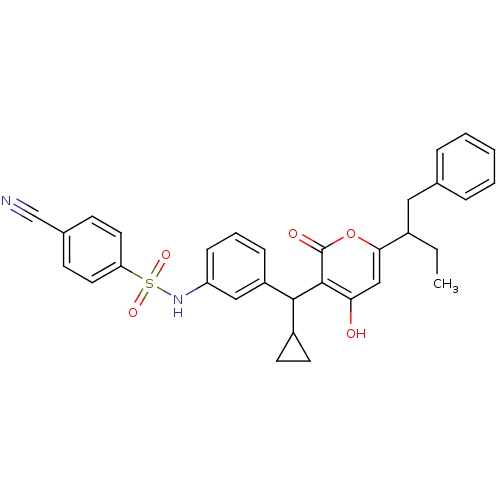 Chemical structure of BindingDB Monomer ID 1189