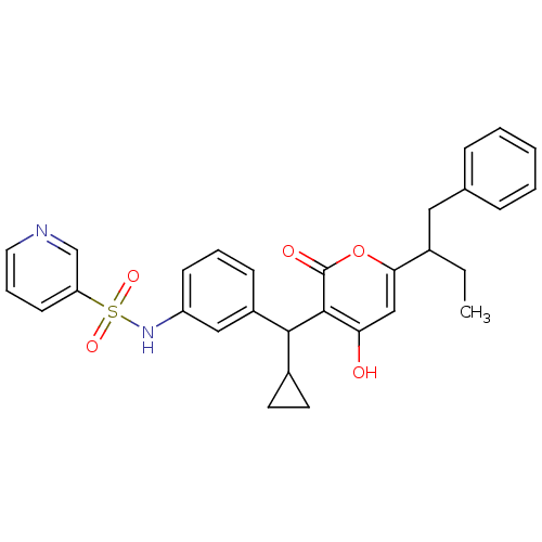 Chemical structure of BindingDB Monomer ID 1190