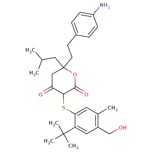 Chemical structure of BindingDB Monomer ID 2196