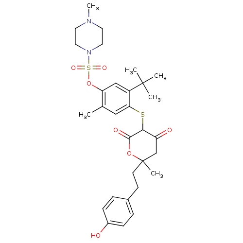 Chemical structure of BindingDB Monomer ID 2542