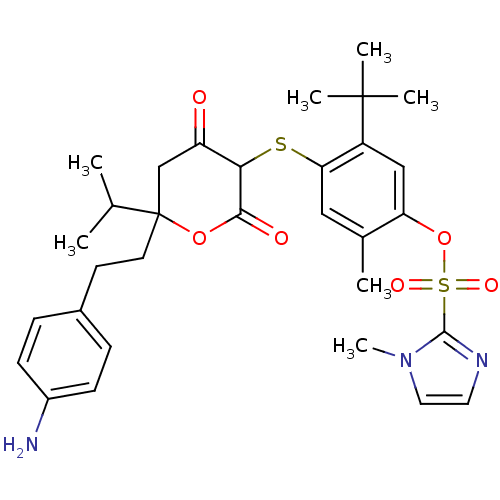 Chemical structure of BindingDB Monomer ID 454