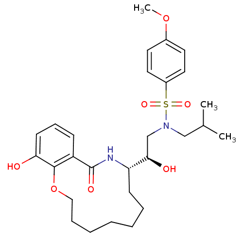 Chemical structure of BindingDB Monomer ID 9262