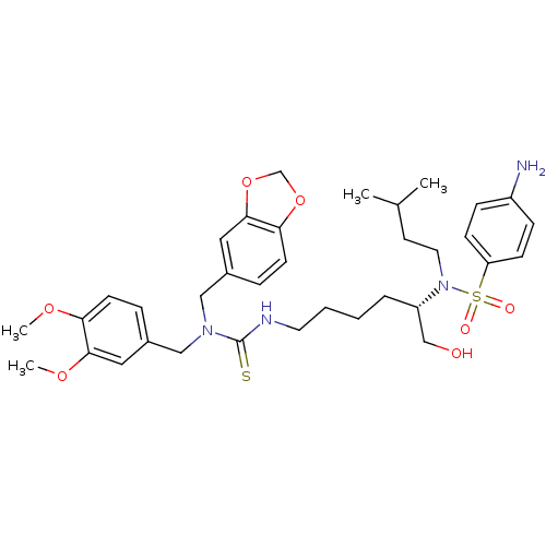 Chemical structure of BindingDB Monomer ID 9845