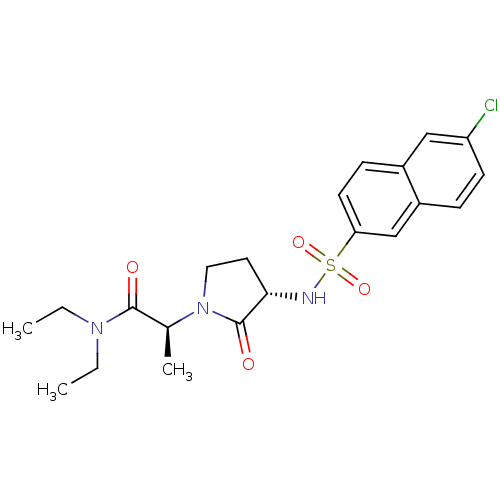 Chemical structure of BindingDB Monomer ID 12502