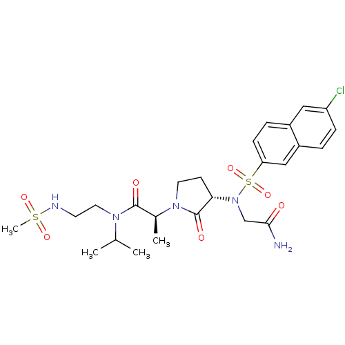 Chemical structure of BindingDB Monomer ID 12542