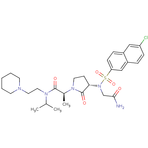 Chemical structure of BindingDB Monomer ID 12543