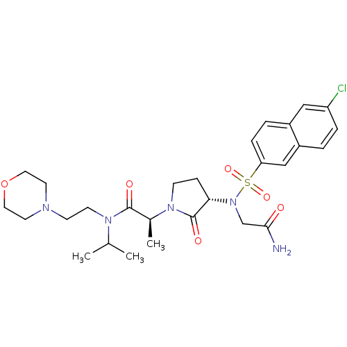 Chemical structure of BindingDB Monomer ID 12544