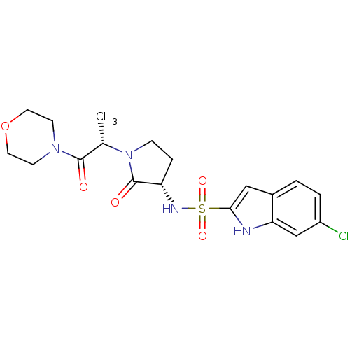 Chemical structure of BindingDB Monomer ID 12551
