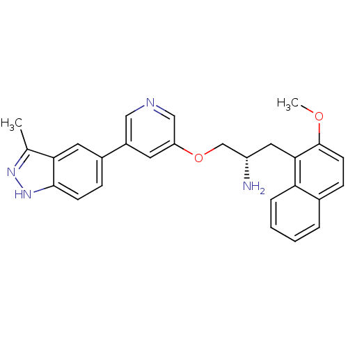 Chemical structure of BindingDB Monomer ID 15136