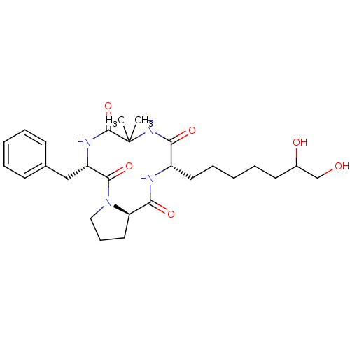 Chemical structure of BindingDB Monomer ID 19160