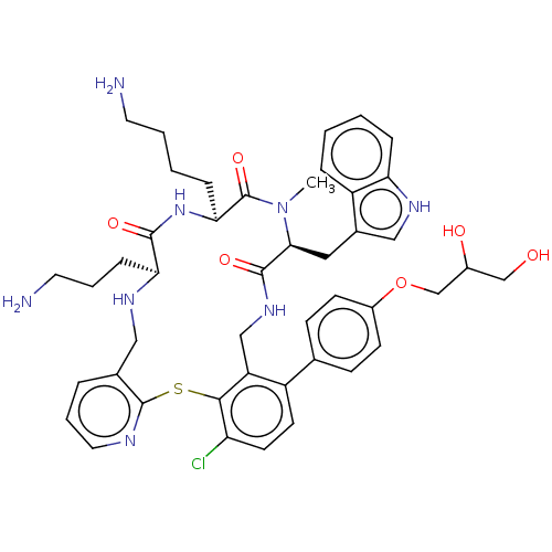 Chemical structure of BindingDB Monomer ID 281031