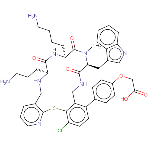 Chemical structure of BindingDB Monomer ID 281032