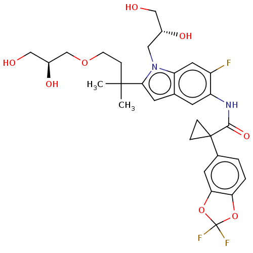 Chemical structure of BindingDB Monomer ID 281047