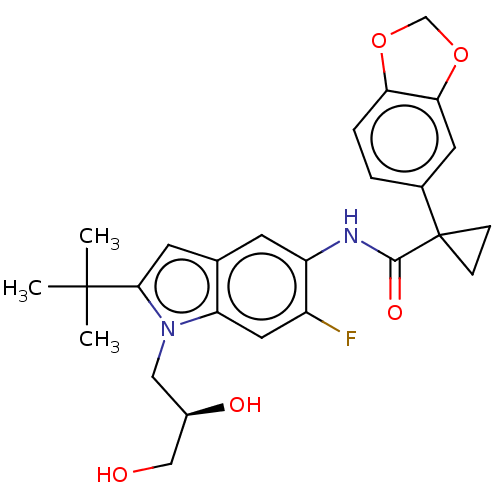 Chemical structure of BindingDB Monomer ID 281049