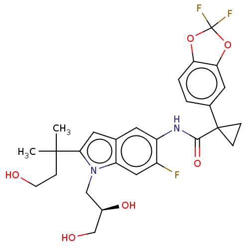 Chemical structure of BindingDB Monomer ID 281050