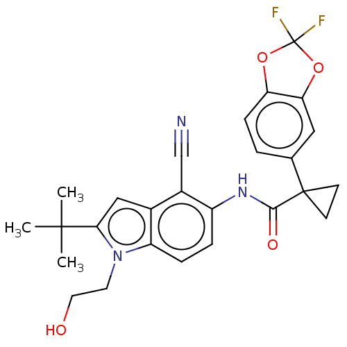 Chemical structure of BindingDB Monomer ID 281051