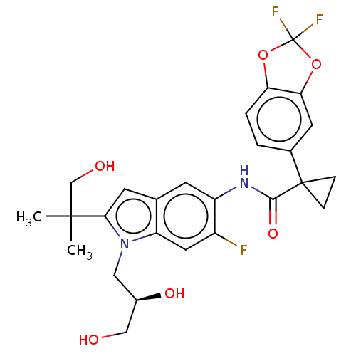 Chemical structure of BindingDB Monomer ID 281054