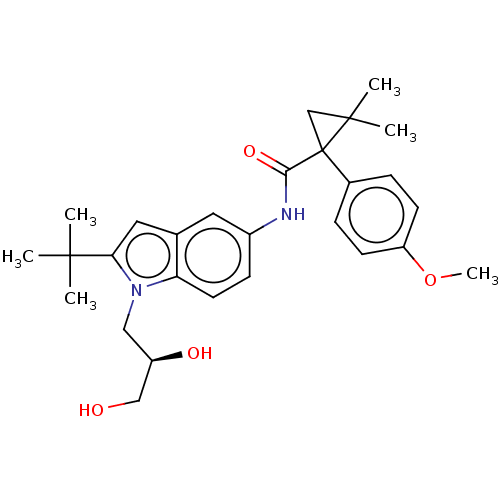 Chemical structure of BindingDB Monomer ID 281058