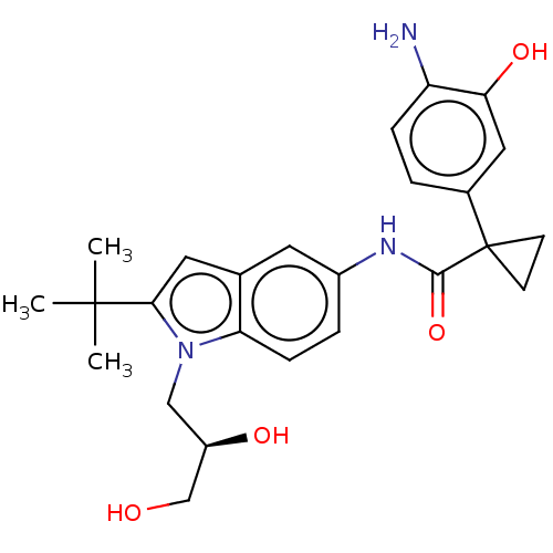 Chemical structure of BindingDB Monomer ID 281060