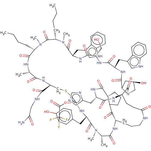 Chemical structure of BindingDB Monomer ID 304273