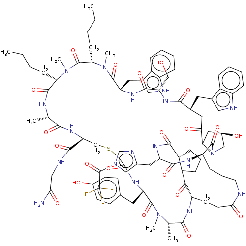 Chemical structure of BindingDB Monomer ID 304274