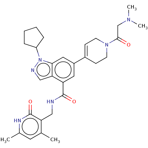 Chemical structure of BindingDB Monomer ID 326140