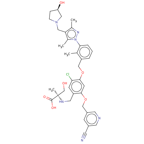 Chemical structure of BindingDB Monomer ID 436167