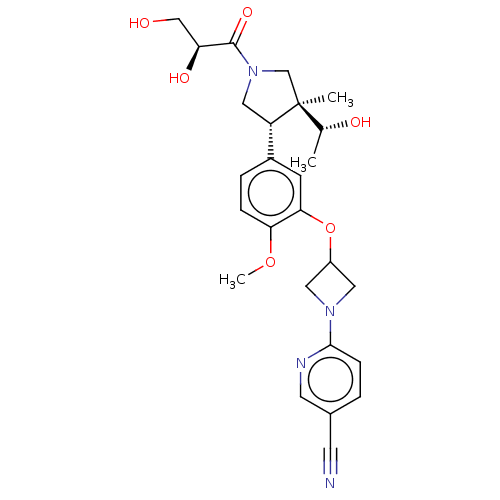 Chemical structure of BindingDB Monomer ID 463561