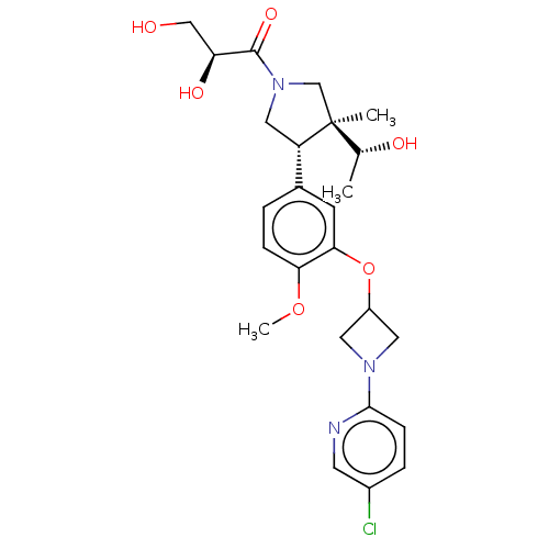Chemical structure of BindingDB Monomer ID 463564