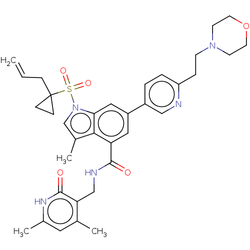 Chemical structure of BindingDB Monomer ID 464516