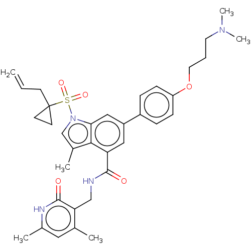Chemical structure of BindingDB Monomer ID 464525