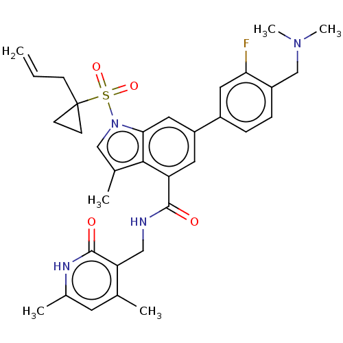 Chemical structure of BindingDB Monomer ID 464530