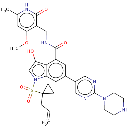 Chemical structure of BindingDB Monomer ID 464537