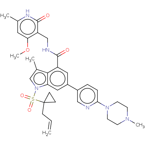 Chemical structure of BindingDB Monomer ID 464542