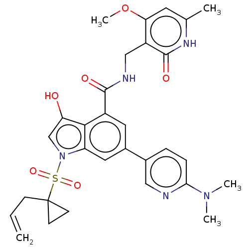 Chemical structure of BindingDB Monomer ID 464553