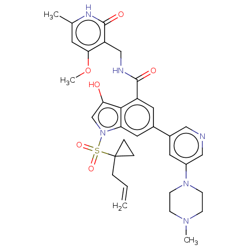 Chemical structure of BindingDB Monomer ID 464554
