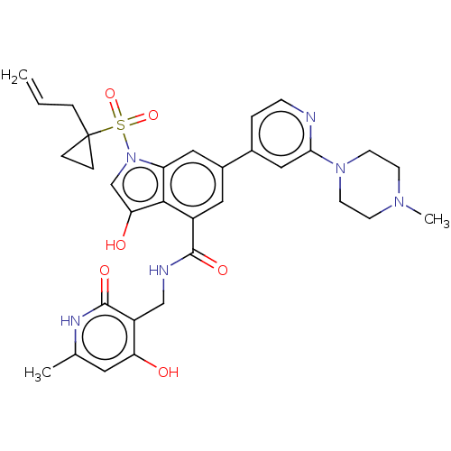 Chemical structure of BindingDB Monomer ID 464559
