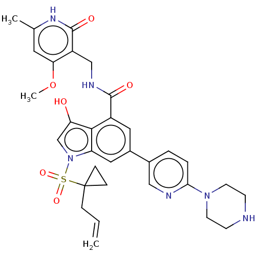 Chemical structure of BindingDB Monomer ID 464562