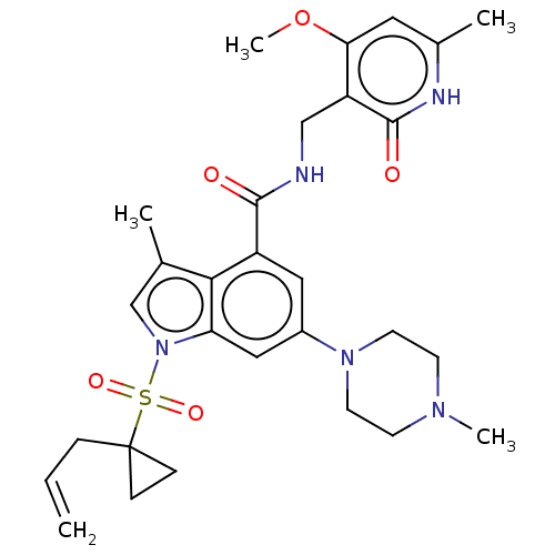 Chemical structure of BindingDB Monomer ID 464566