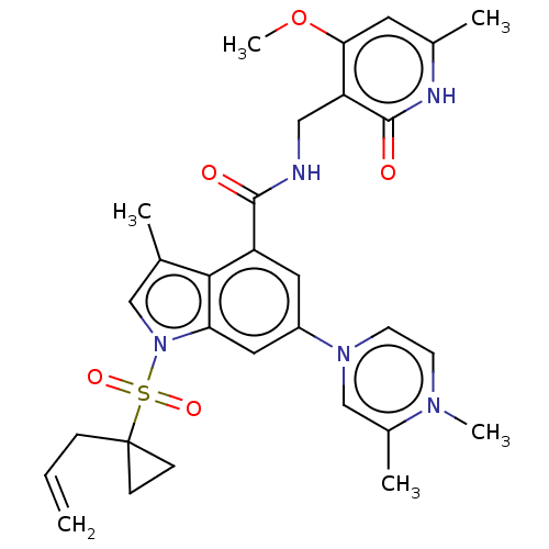Chemical structure of BindingDB Monomer ID 464569