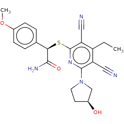 Chemical structure of BindingDB Monomer ID 491448