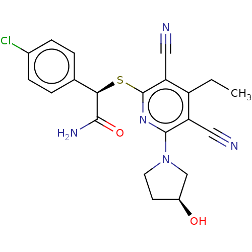 Chemical structure of BindingDB Monomer ID 491450
